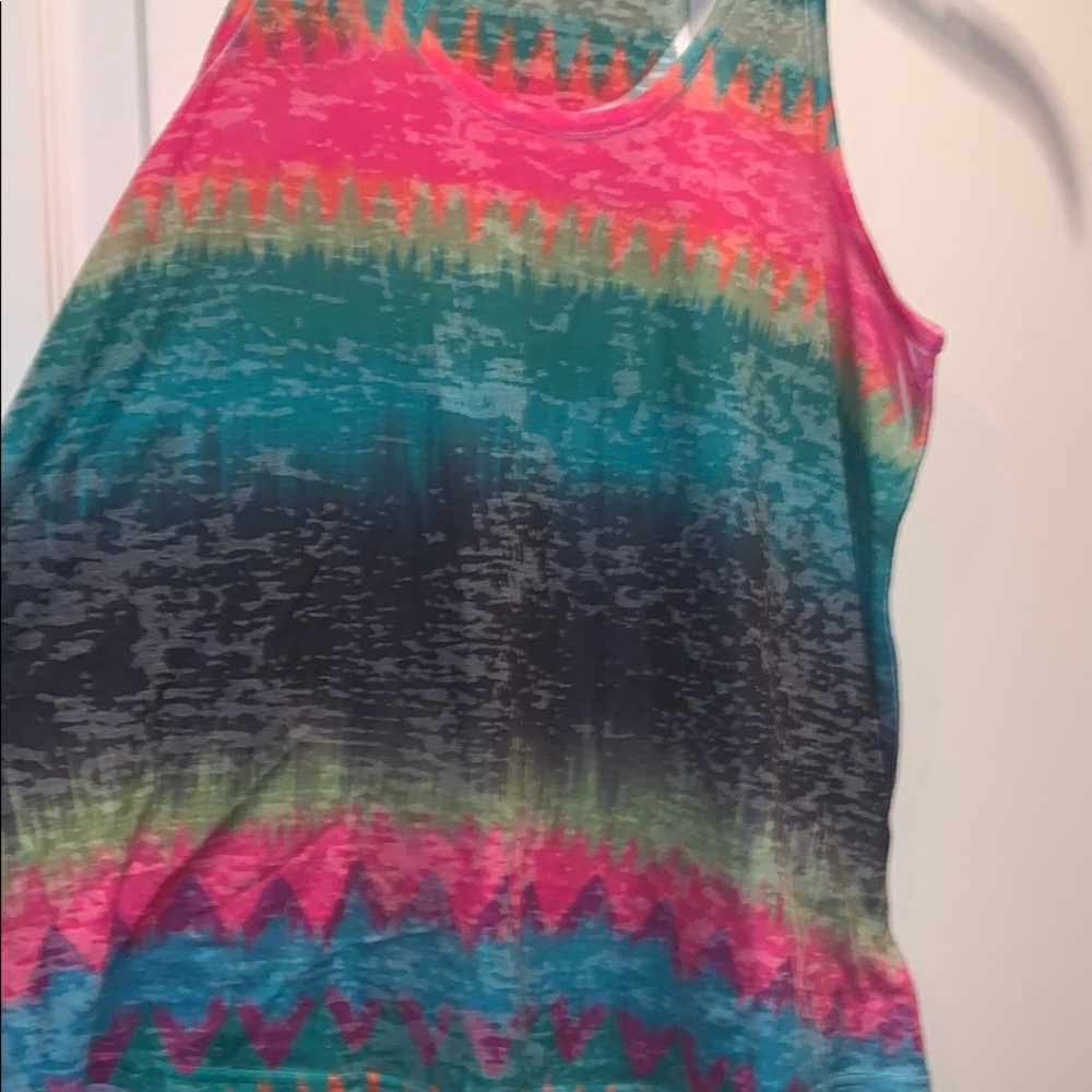 Multi color Racerback Top NWOT - Picture 3 of 3